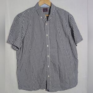 UNTUCKit Men's Black and White Gingham XXL 100% Cotton Shirt
